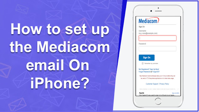 Setup Mediacom email on iPhone