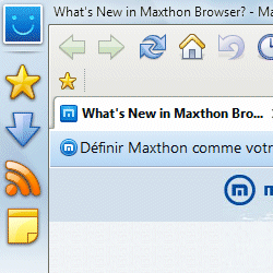 capture d'écran de Maxthon