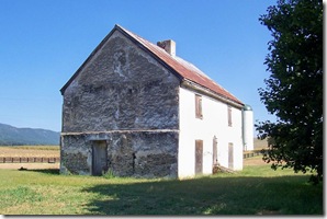 White House building near where Gen.  Jackson's army crossed