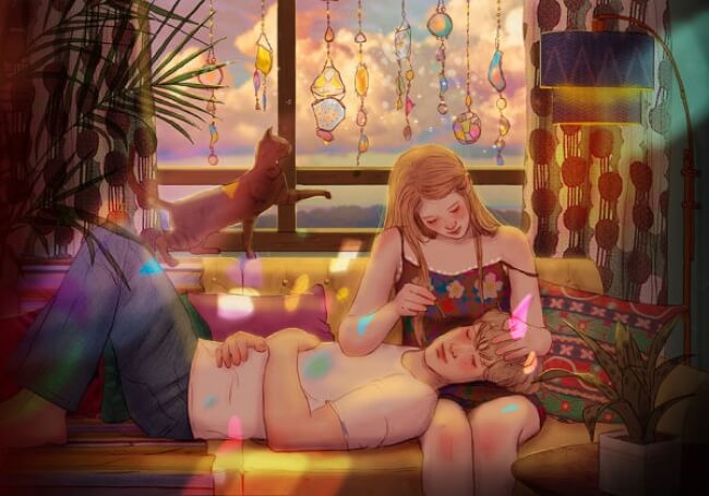 Artist Beautifully Captures The Magical Feeling Of Being In Love