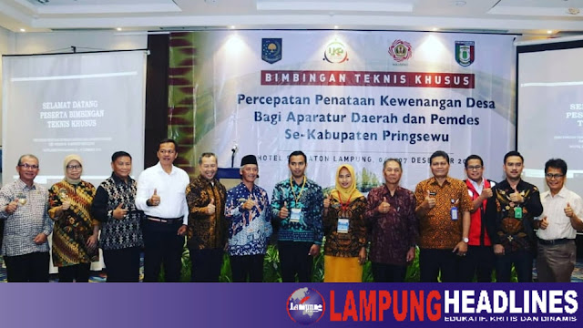 Bimtek Percepatan Penataan Kewenangan Desa Diikuti 346 Aparat Pekon Pringsewu