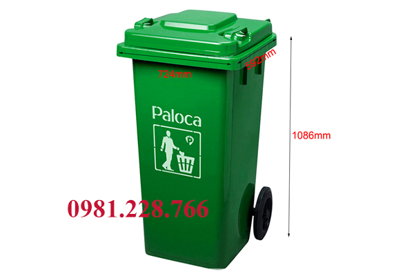 kích thước thùng rác 240L