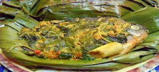 resep pepes ikan bawal presto bumbu kuning ala Sunda