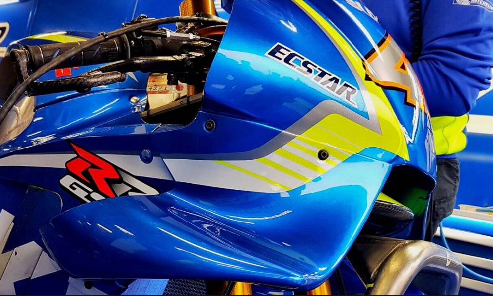 Photo Gallery : Desain baru Aero fairing tim pabrikan Suzuki ECSTAR MotoGP Motegi Jepang 2017