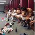 Photo of Argentina players in dressing room after 4-1 victory