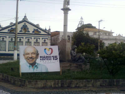 Ai é lugar de colocar placa candidato?