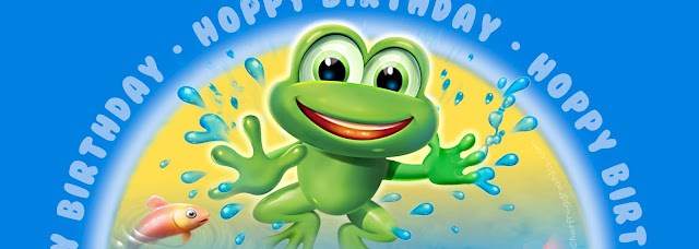 banner panel showing Leapfrog character by Hot Frog Graphics