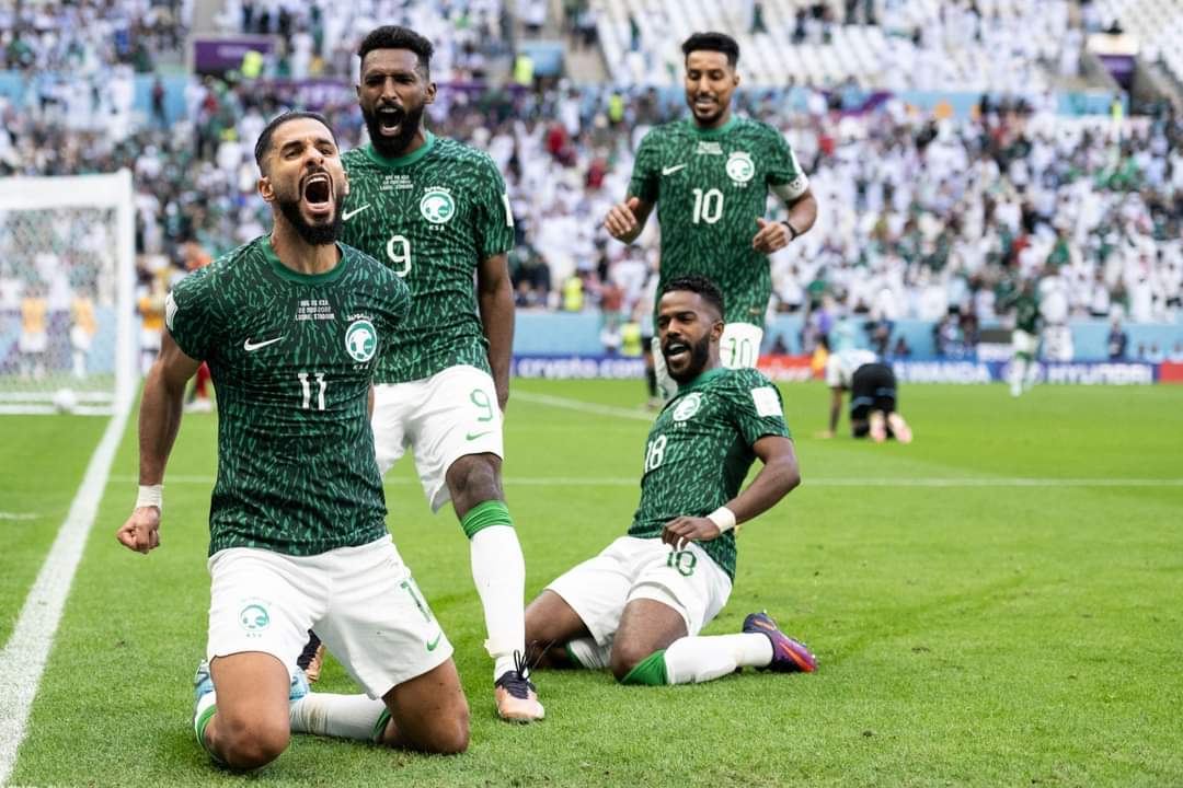 منتخب السعودية يهزم الارجنتين 2-1 في كاس العالم