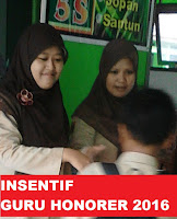  Sebuah kabar yang bisa membuat bibir para honorer sedikit tersenyum manis Alhamdulillaah!!! Tahun 2016 Guru Honorer Dapat Insentif 389 Milyar