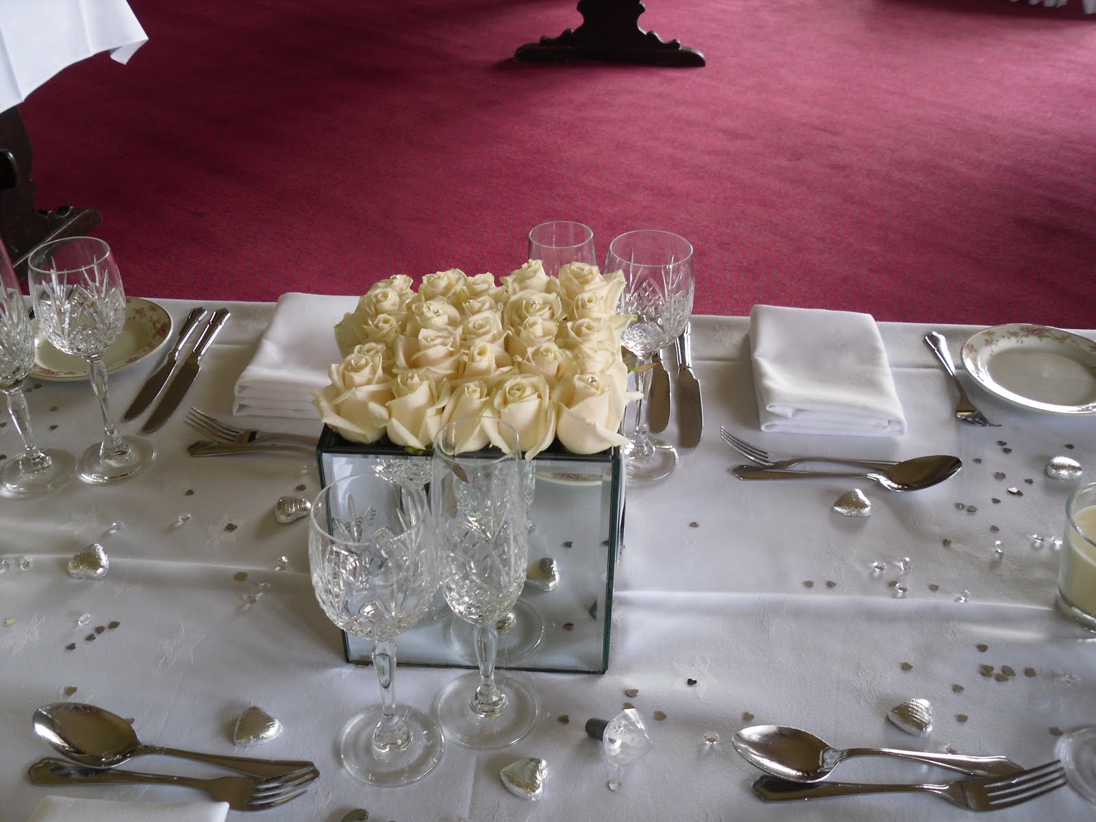 outside wedding paper lanterns lilac and silver wedding tables