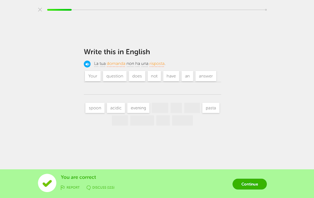 Italština pro samouky - mých 5 vyzkoušených tipů - aplikace Duolingo