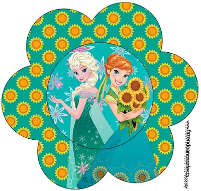 Frozen Fever Flower Invitation. 