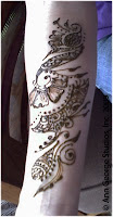 henna tattoo pattern for the inner arm