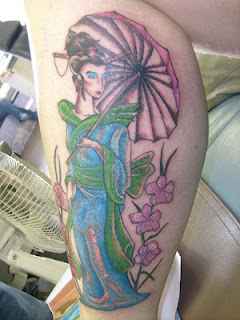 Cool Calf Tattoo Ideas With Japanese Tattoos Especially Geisha Tattoo Designs With Picture Calf Japanese Geisha Tattoo Gallery 1