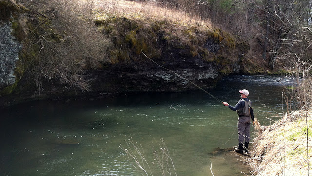 Spring trout fishing in Southeast Minnesota.