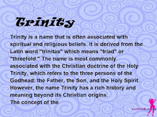 meaning of the name "Trinity"