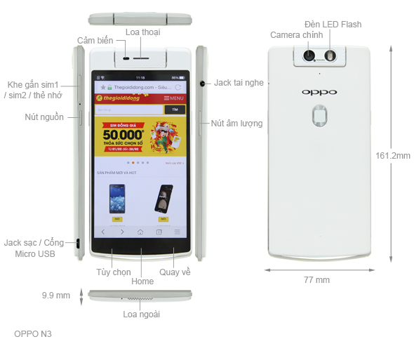 Mở hộp đánh giá điện thoại Oppo N3