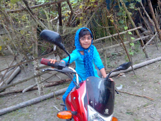 Ashpia & Afia best image riding on Motor byke