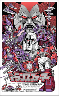 Transformers: The Animated Movie Standard Edition Screen Print by Tim Doyle