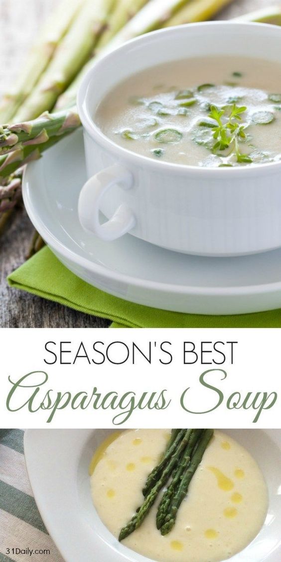 A beautiful bowl of Cream of Asparagus Soup is a delicious and special dish for any seasonal gathering or simply an afternoon luxury. Spring Favorite: Cream of Asparagus Soup 