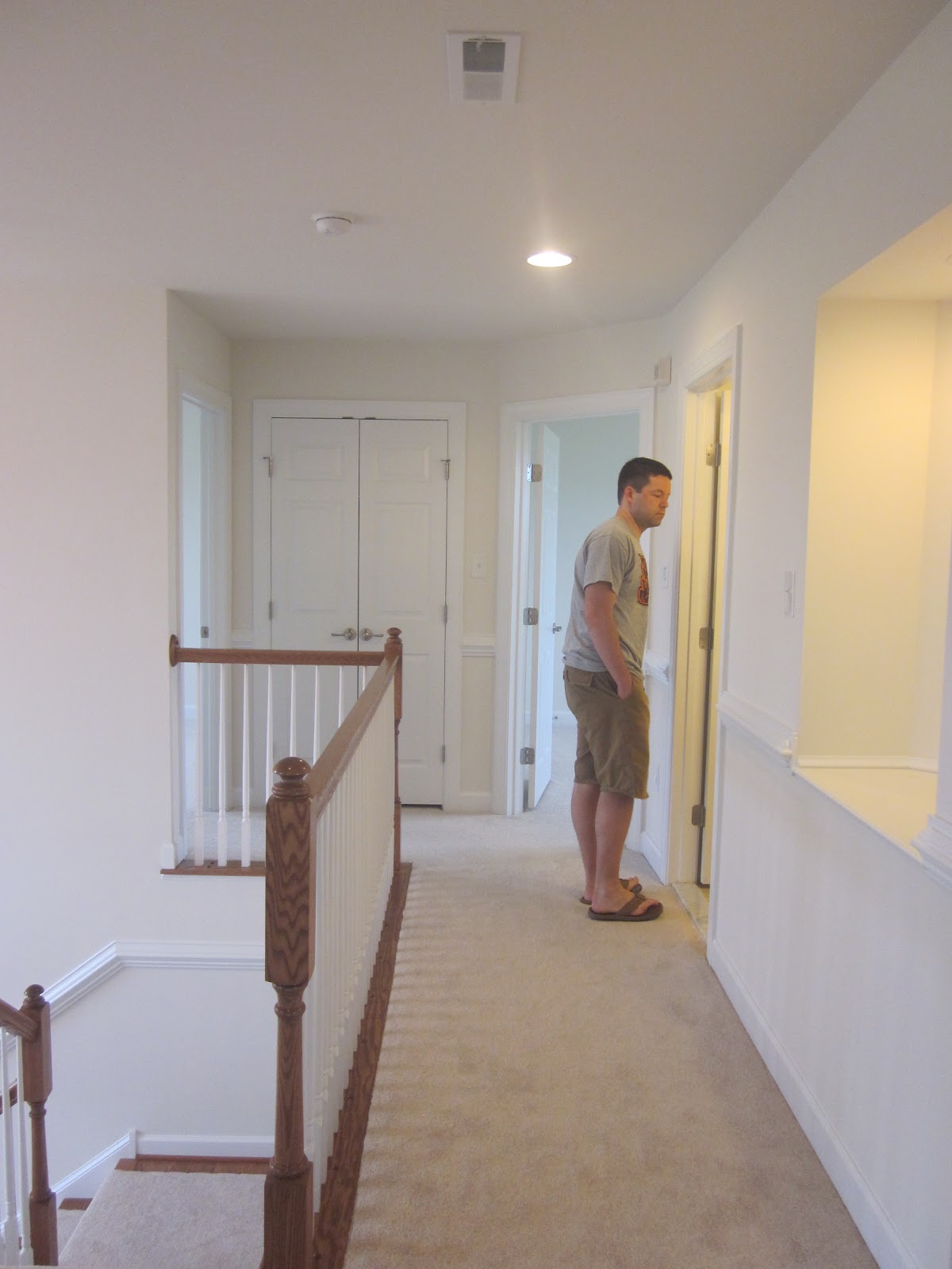 country bathroom vanity  bath and 2 bedrooms (the room Greg is looking into is the bathroom