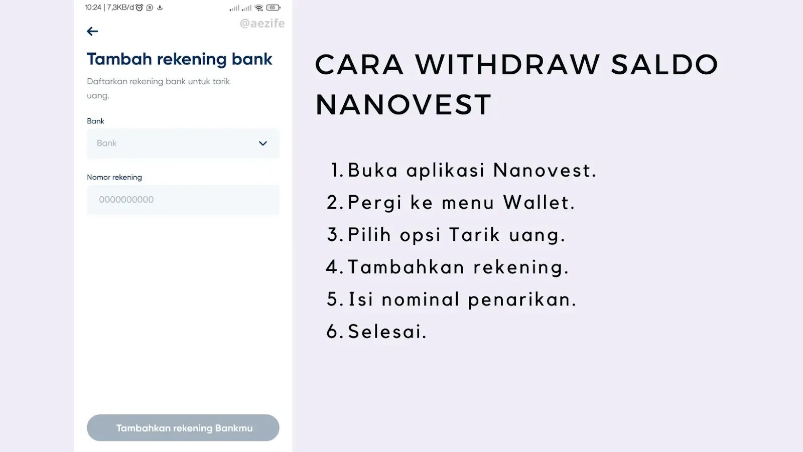 Cara Withdraw Saldo Nanovest - Kode Referral Nanovest Terbaru 2022