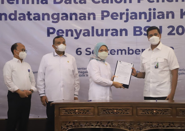 Terima Data Calon Penerima dari BPJS, Kemnaker Siap Salurkan BSU Tahun 2022