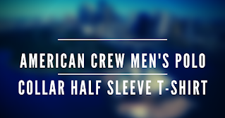 American Crew Men’s Polo Collar Half Sleeve T-shirt