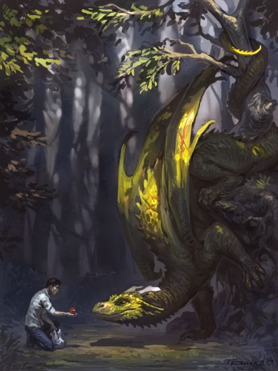 Taran Fiddler artstation arte ilustrações fantasia criaturas mitologia dragões