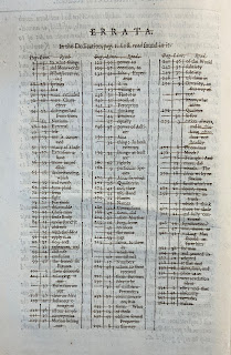 Hand-corrected errata sheet