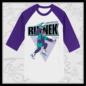 Grape Ape x Wheaties x Air Jordan V Retro Grapes Raglan Baseball T-Shirt by Rufnek x Matt Turney (of Brand New Intention)