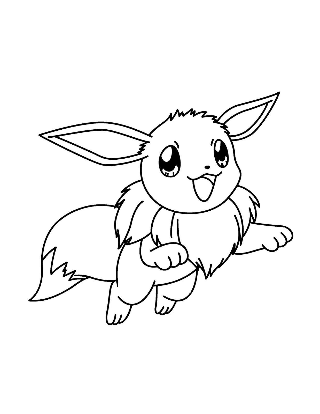 Eevee Coloring Pages Printable - Free Pokemon Coloring Pages