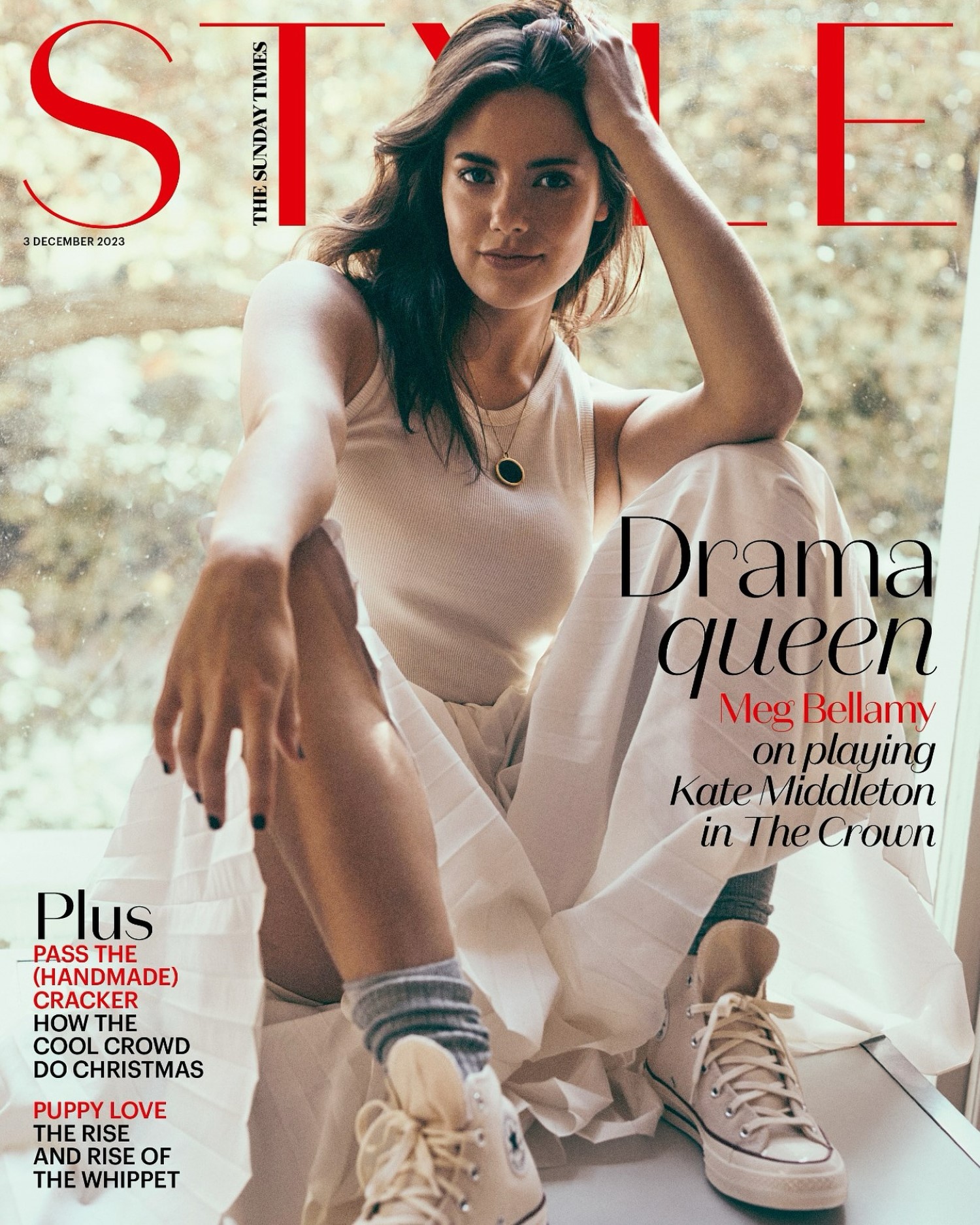 Meg Bellamy Shines In Dior On The Sunday Times Style Cover