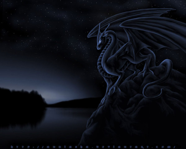 Midnight Dragon Wallpaper