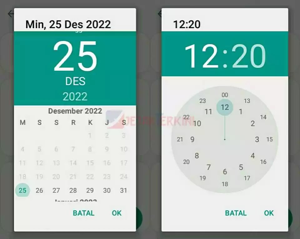 mengatur tanggal dan waktu gbwhatsapp