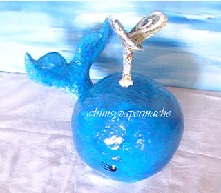 How to Make a Big Blue Paper Mache Whale