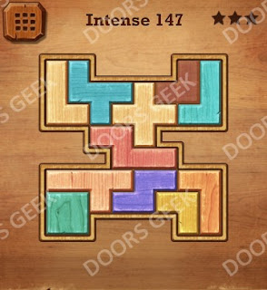 Cheats, Solutions, Walkthrough for Wood Block Puzzle Intense Level 147