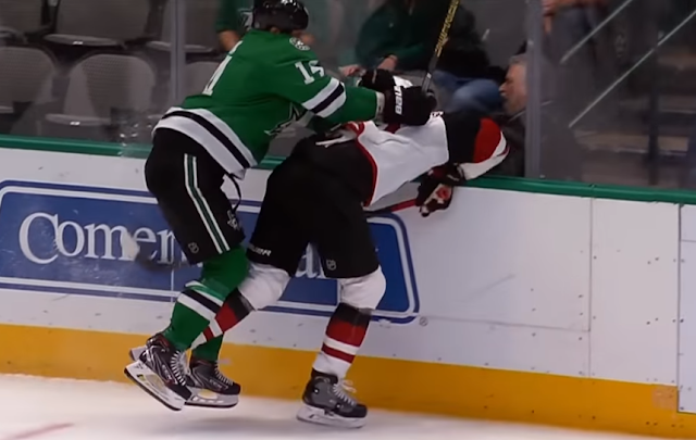 Jamie Benn ejected for hit on Oliver Ekman-Larsson 2/19/2020