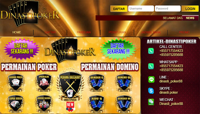 Agen Judi Online Resmi DinastiPoker