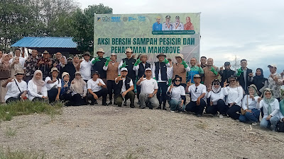 Staf Ahli Gubernur Pimpin Aksi Tanam Mangrove