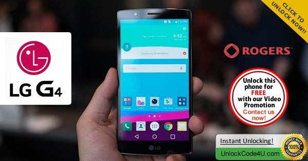 Factory Unlock Code LG G4 from Rogers