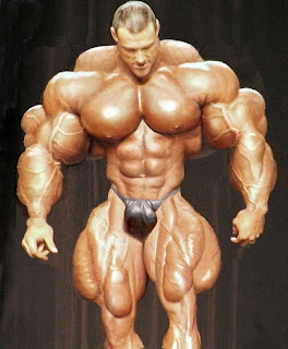 massively freakish body builder guy