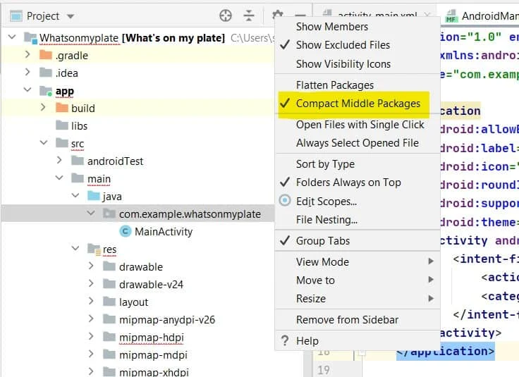 Compact Empty Middle Packages