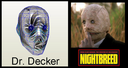 Nightbreed Papercraft Dr Decker Mask