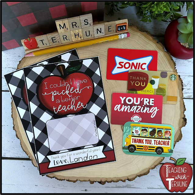 Gift Card Holder for Teacher Gift