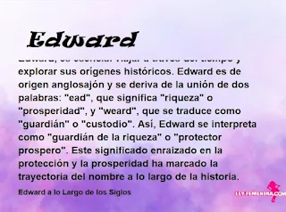 significado del nombre Edward