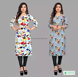 Long Kurti Designs - Girls Kurti Designs 2023 - Kurti Collection Images - Ladies Kurti Designs - stylish kurti design - NeotericIT.com - Image no 1