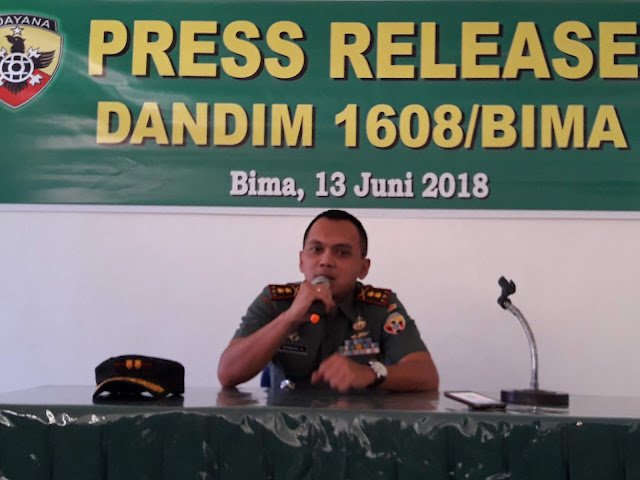 Dandim Bima Pastikan Oknum TNI Habok Kades Ditindak Tegas