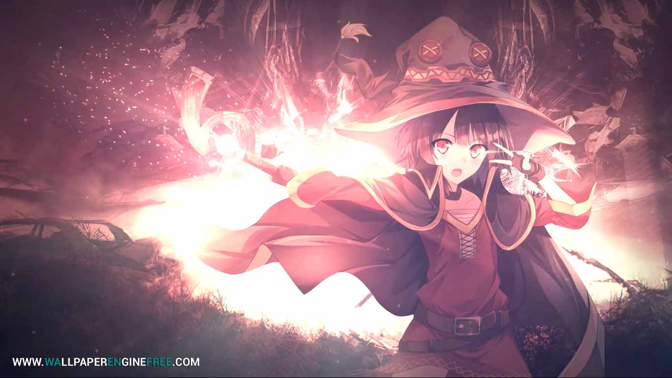 Megumin Anime  1080p 60fps Wallpaper  Engine Download  