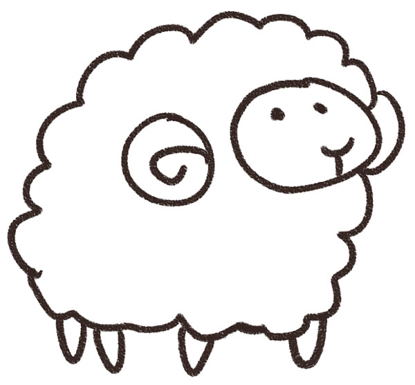 羊のイラスト 動物 ゆるかわいい無料イラスト素材集